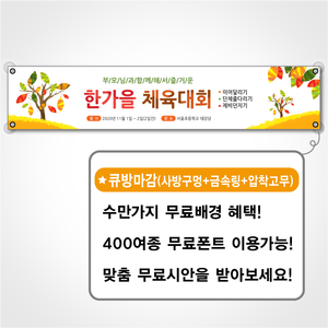 큐방 현수막 (300*90cm)