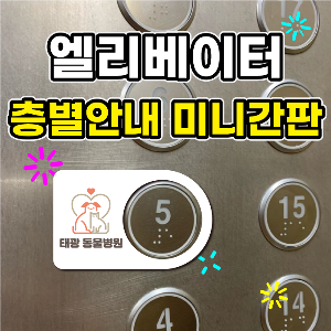 엘리베이터 버튼 층별안내 미니간판 층수안내 표지판